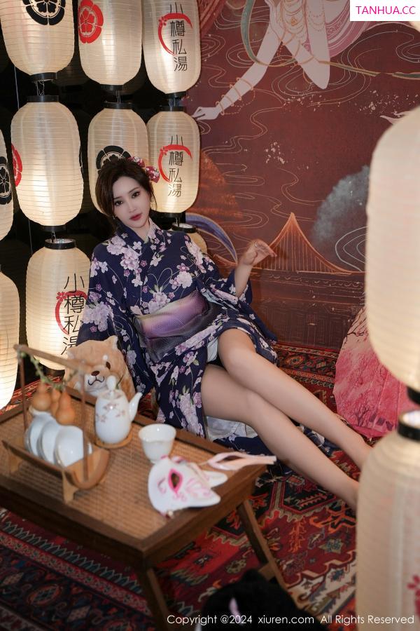 周妍希 奶瓶土肥圆 [XiuRen]高清写真图 2024.01.17 No.7975 Carol周妍希 和服美臀第2张图片